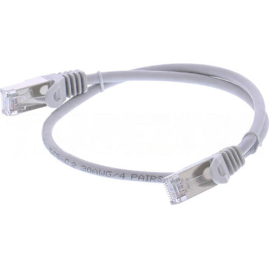 Serveredge 0.5 Metre RJ45 CAT6A S/FTP Thin Patch Lead Grey