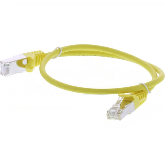 Serveredge 0.5 Metre RJ45 CAT6A S/FTP Thin Patch Lead Yellow