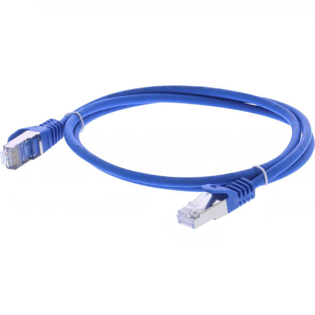 Serveredge 1 Metre RJ45 CAT6A S/FTP Thin Patch Lead Blue