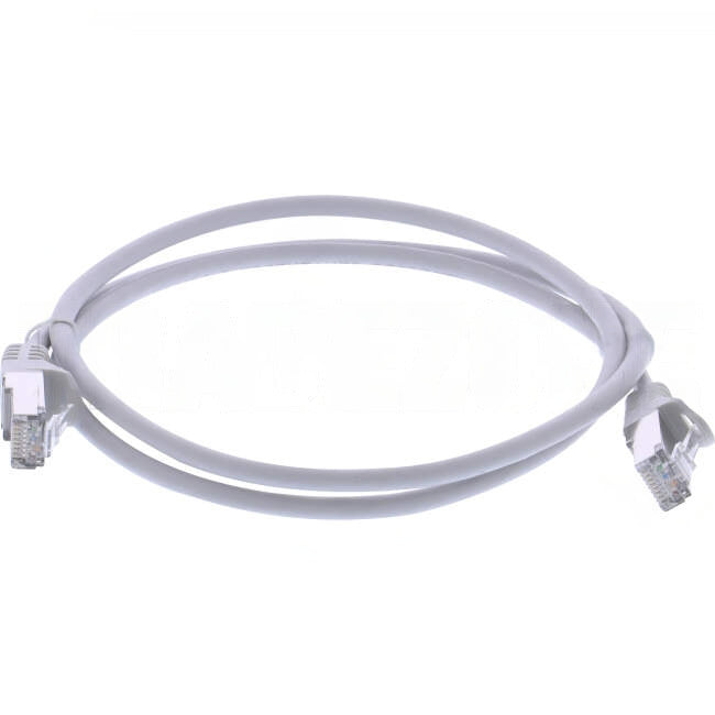 Serveredge 1 Metre RJ45 CAT6A S/FTP Thin Patch Lead Grey