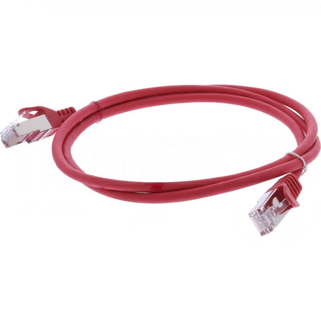 Serveredge 1 Metre RJ45 CAT6A S/FTP Thin Patch Lead Red