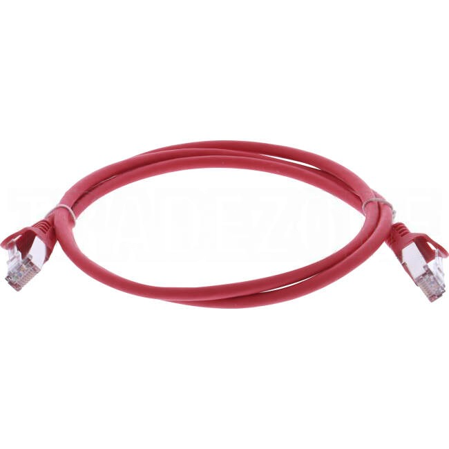 Serveredge 1 Metre RJ45 CAT6A S/FTP Thin Patch Lead Red