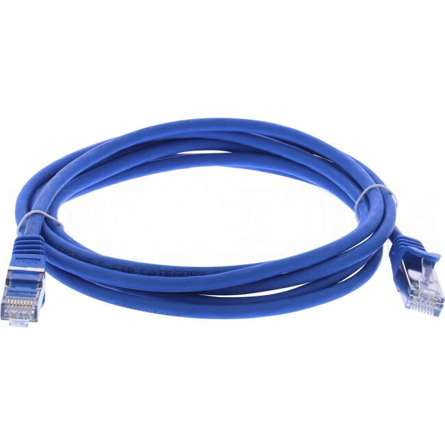 Serveredge 2 Metre RJ45 CAT6A S/FTP Thin Patch Lead Blue