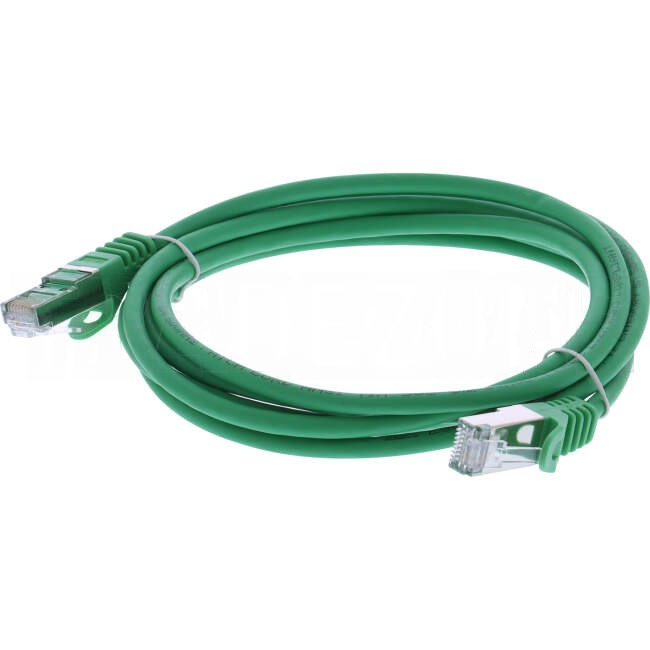 Serveredge 2 Metre RJ45 CAT6A S/FTP Thin Patch Lead Green