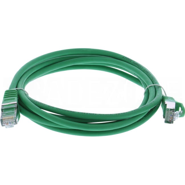 Serveredge 2 Metre RJ45 CAT6A S/FTP Thin Patch Lead Green