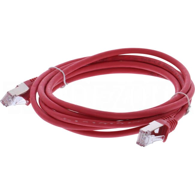 Serveredge 2 Metre RJ45 CAT6A S/FTP Thin Patch Lead Red