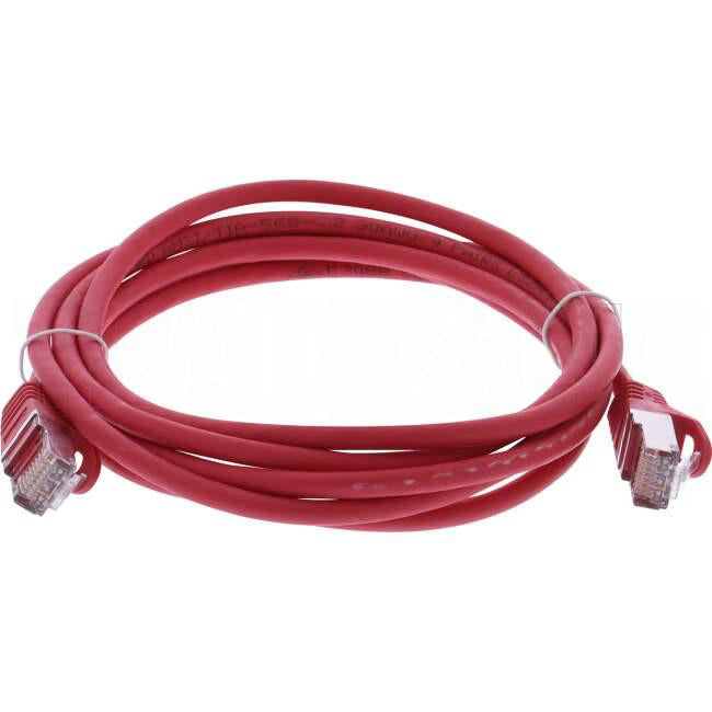 Serveredge 2 Metre RJ45 CAT6A S/FTP Thin Patch Lead Red