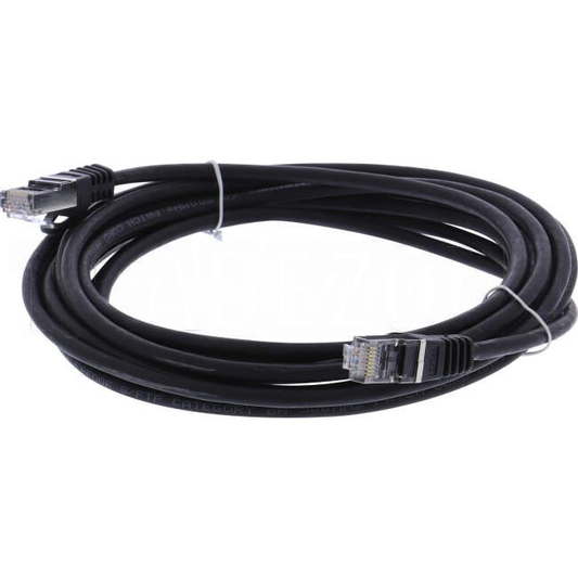 Serveredge 5 Metre RJ45 CAT6A S/FTP Thin Patch Lead Black