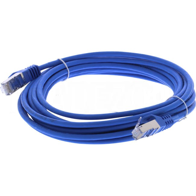 Serveredge 5 Metre RJ45 CAT6A S/FTP Thin Patch Lead Blue