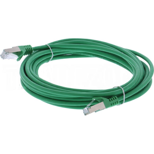 Serveredge 5 Metre RJ45 CAT6A S/FTP Thin Patch Lead Green