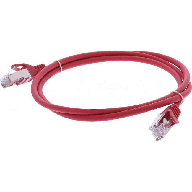 Serveredge 1.5 Metre RJ45 CAT6A S/FTP Thin Patch Lead Red