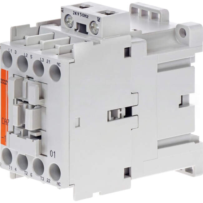 NHP 9 Amp to 32 Amp 3 Pole 7.5kW Contactor With 24 Volt AC Coil & 1 x N/C Auxiliary Contact