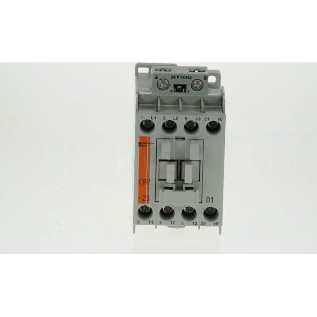 NHP 12 Amp to 32 Amp 3 Pole 11kW Contactor With 24 Volt AC Coil & 1 x N/C Auxiliary Contact