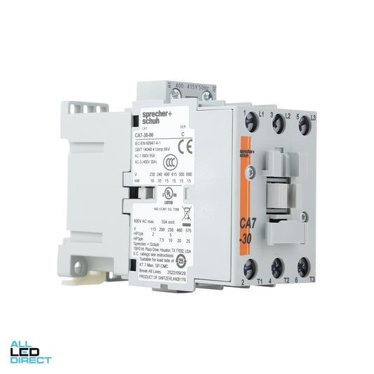 NHP 18 Amp to 65 Amp 3 Pole 15kW Contactor With 415 Volt AC Coil ALL LED Direct