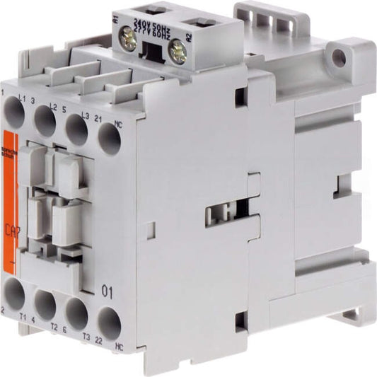 NHP 5 Amp to 32 Amp 3 Pole 4kW Contactor With 240 Volt AC Coil & 1 x N/C Auxiliary Contact