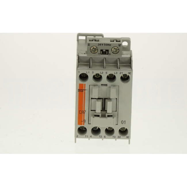 NHP 5 Amp to 32 Amp 3 Pole 4kW Contactor With 24 Volt AC Coil & 1 x N/C Auxiliary Contact