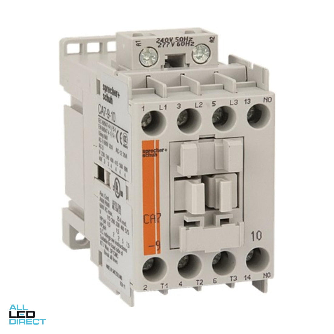 NHP 5 Amp to 32 Amp 3 Pole 4kW Contactor With 110 Volt AC Coil & 1 x N/O Auxiliary Contact ALL LED Direct