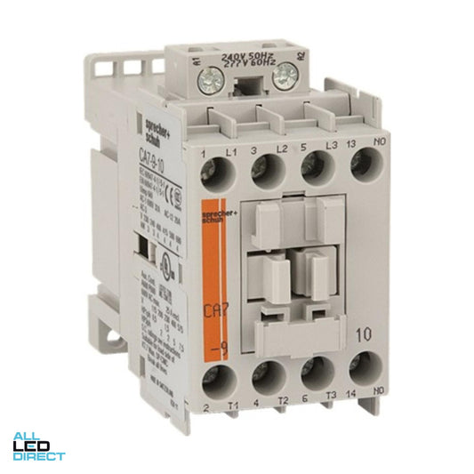 NHP 5 Amp to 32 Amp 3 Pole 4kW Contactor With 110 Volt AC Coil & 1 x N/O Auxiliary Contact ALL LED Direct
