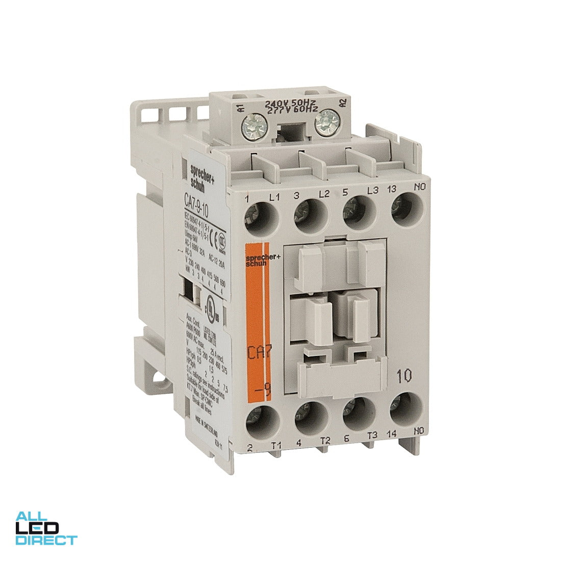 NHP 5 Amp to 32 Amp 3 Pole Contactor With 4kW 24 Volt AC Coil & 1 x N/O Auxiliary Contact ALL LED Direct