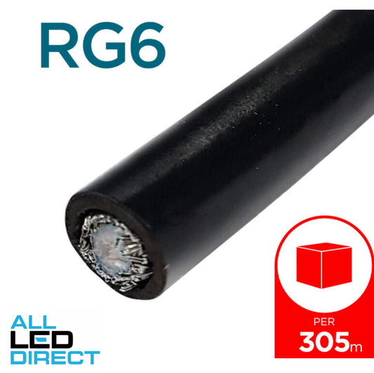 Topline SuperFeed RG6 Quad Shield Cable 305 Metre Box