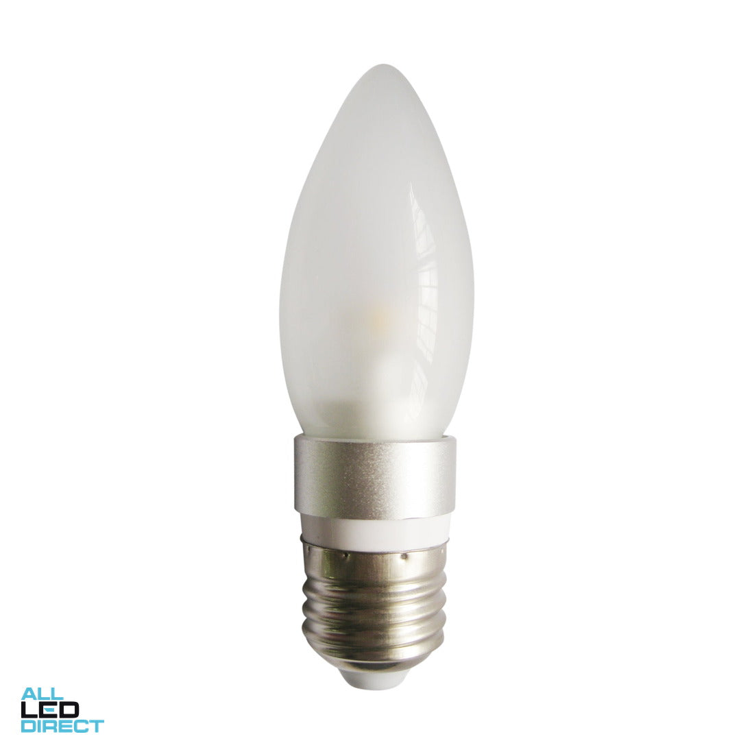 CLA 4 W Frosted Candle LED Globe With ES/E27 Connection 3000 K ALL LED Direct