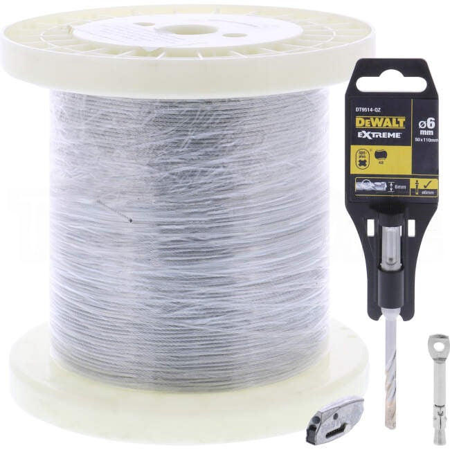 Gripple 2mm 100 Metre Catenary Wire Kit