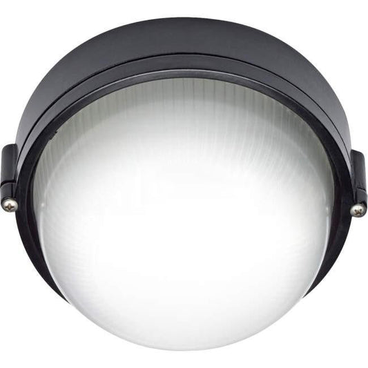 Pierlite 14 Watt CARLTON 240mm Surface Mounted IP54 Round LED Bunker Light Black 3K/4K/6K