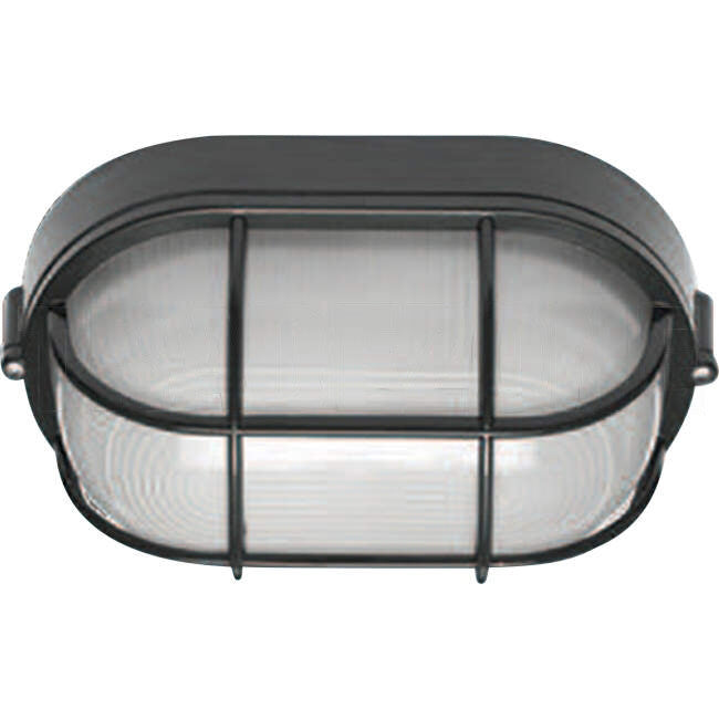 Pierlite 14 Watt CARLTON 285mm x 165mm Surface Mounted Oval IP54  LED Bunker Light Black 3K/4K/6K