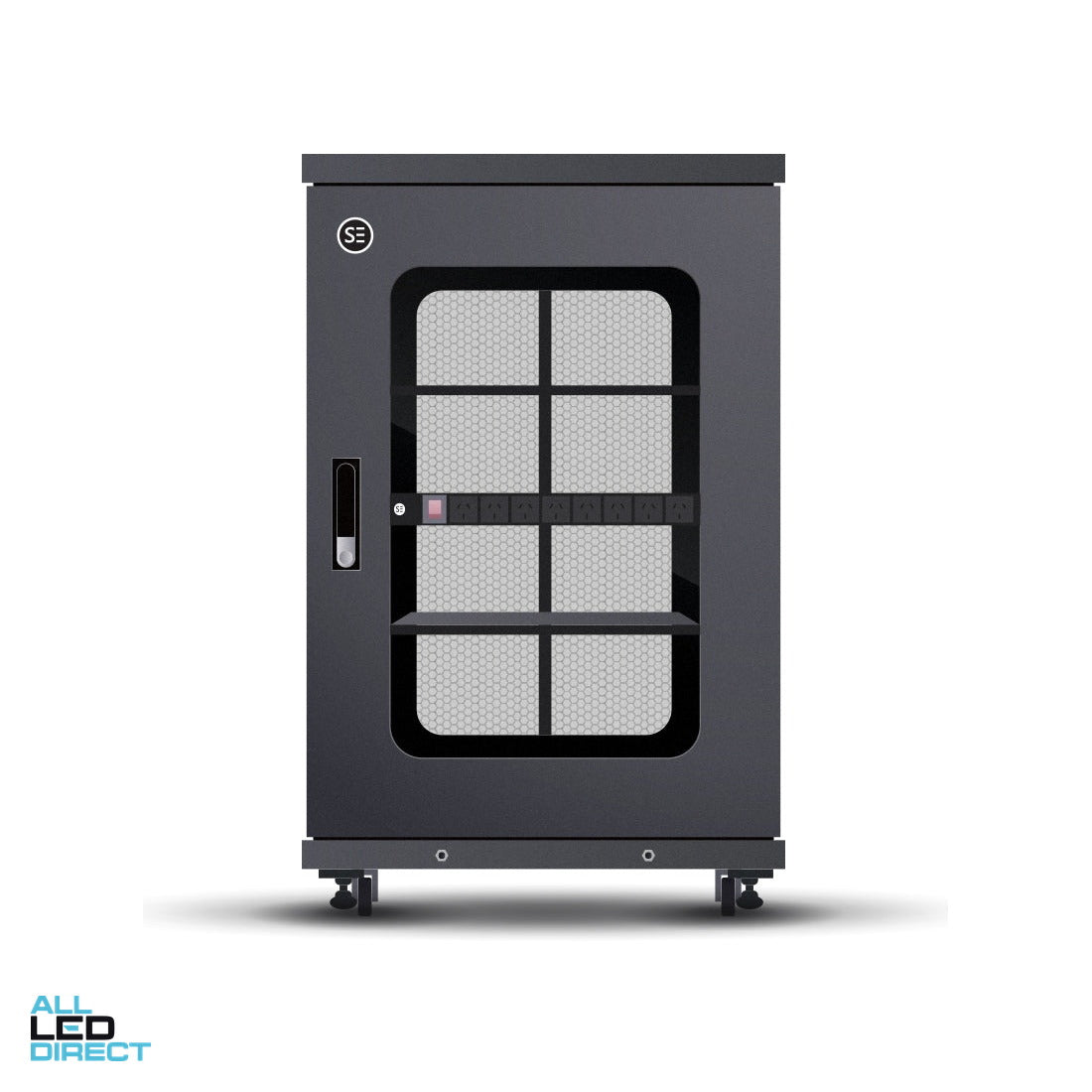 Serveredge 18RU 600mm x 1000mm x 986mm Fully Assembled Free Standing Server Cabinet ALL LED Direct