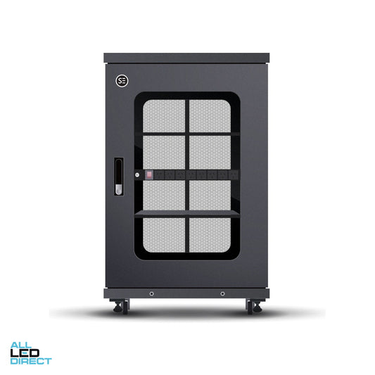 Serveredge 18RU 600mm x 1000mm x 986mm Fully Assembled Free Standing Server Cabinet ALL LED Direct