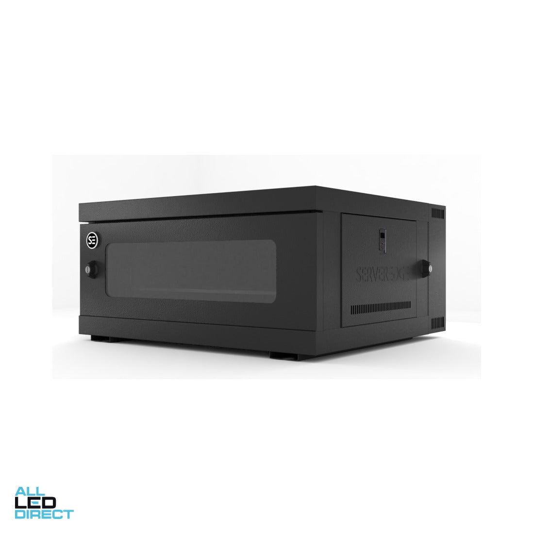 Serveredge 4RU 600mm x 550mm x 290mm Swing Frame Wall Mount Server Cabinet ALL LED Direct