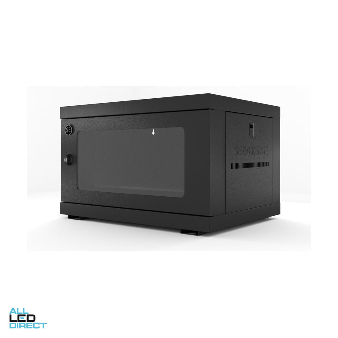 Serveredge 6RU 600mm x 450mm x 380mm Fully Assembled Wall Mounted Server Cabinet ALL LED Direct