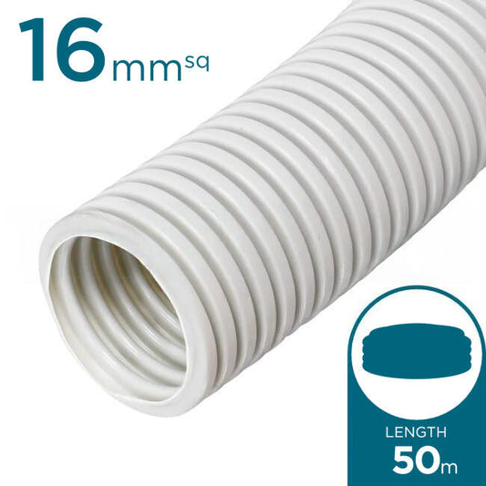 APP 16mm Corrugated Conduit Medium Duty 50 Metre - Green Star Certified