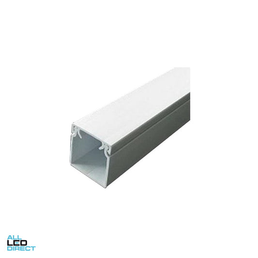 APP 25mm x 25mm x 4 Metres Rigid Cable Duct White - Green Star Certified