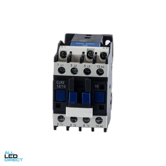 Dore 12 Amp 4 Pole 5.5Kw Contactor With 240 Volt AC Coil & 1 x N/O Auxiliary Contacts