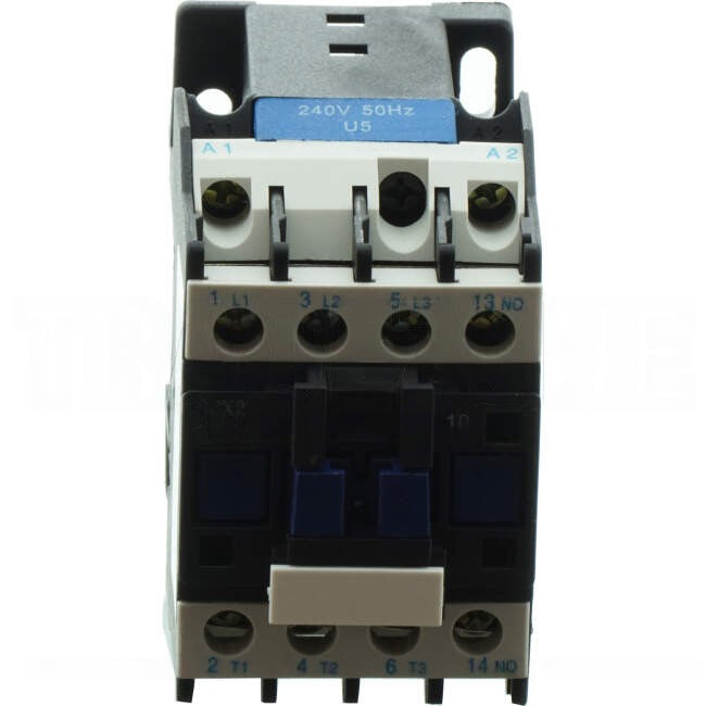 Dore 12 Amp 4 Pole 5.5Kw Contactor With 240 Volt AC Coil & 1 x N/O Auxiliary Contacts