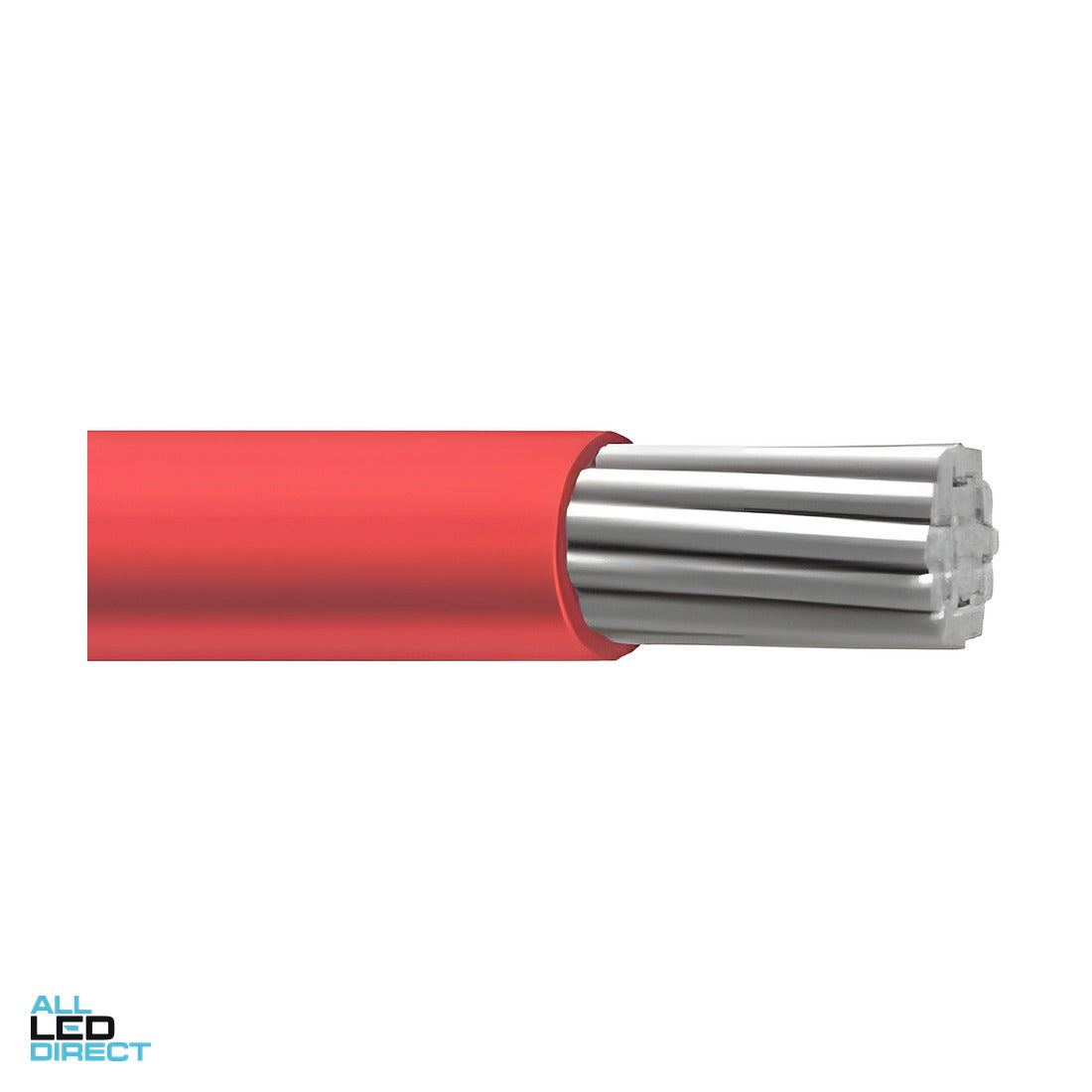 Elcon Cables 1.5mm Single Core Flexible Cable V90HT Red 100 Metre Roll ALL LED Direct