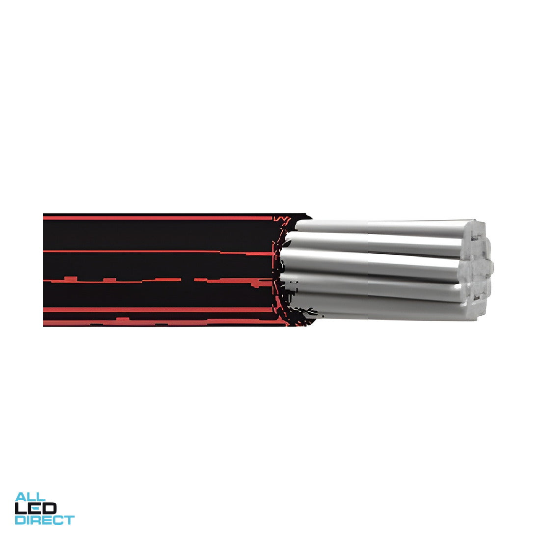 Elcon Cables 2.5mm Single Core Flexible Cable V90HT Black 100 Metre Roll ALL LED Direct