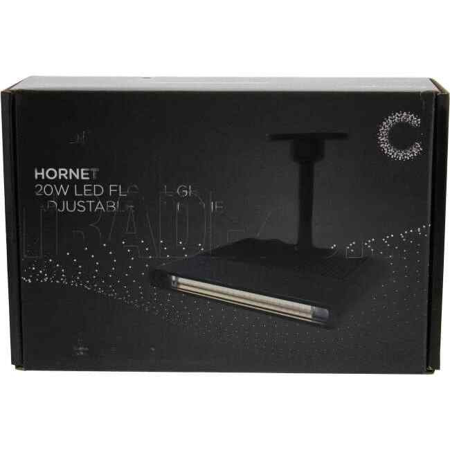 Crompton 20 Watt HORNET IP66 LED Floodlight Black 4000k 1600lm - Default Title (CFL20840)