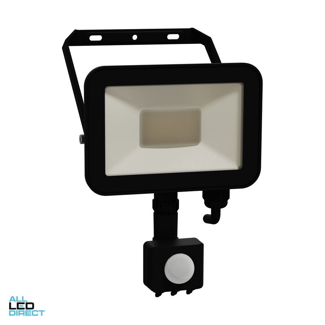 Clipsal 20 W TPFLT Weatherproof IP65 LED Floodlight with PIR Sensor Black 4000 K 2100lms ALL LED Direct
