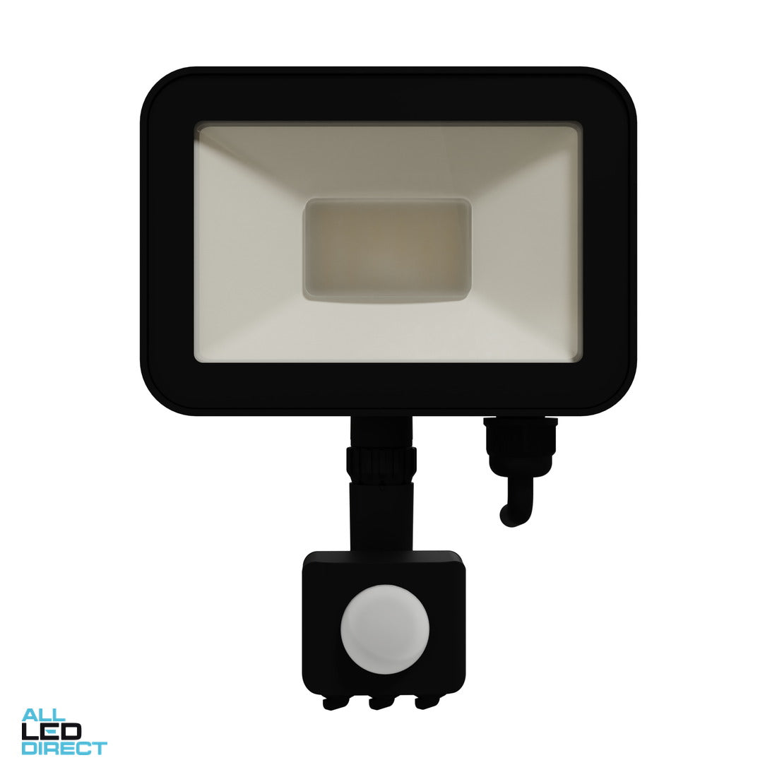Clipsal 20 W TPFLT Weatherproof IP65 LED Floodlight with PIR Sensor Black 4000 K 2100lms ALL LED Direct