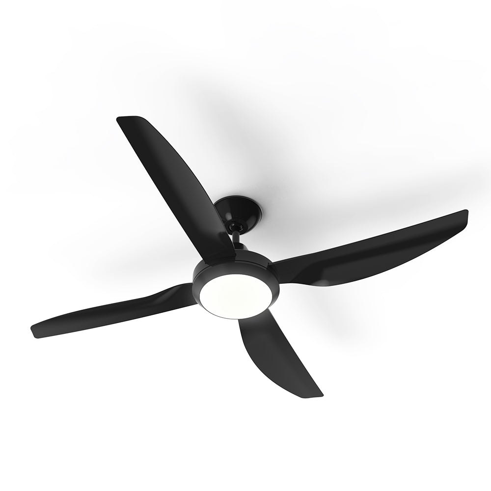 Atom 1320mm (52') COOLUM 4 Blade Ceiling Sweep Fan With ABS Blades With Light Black