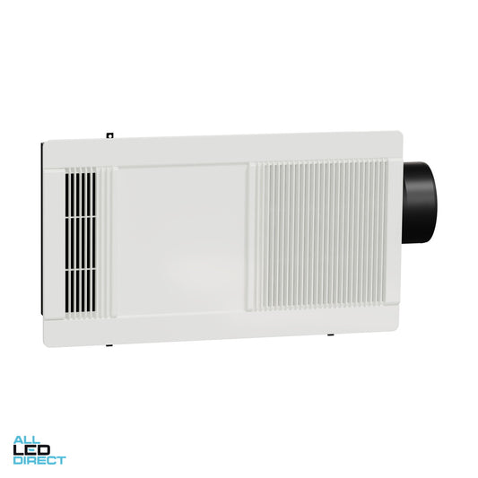 Clipsal AIRFLOW 3 In 1 Bathroom Fan, Light & Heater Panel White ALL LED Direct