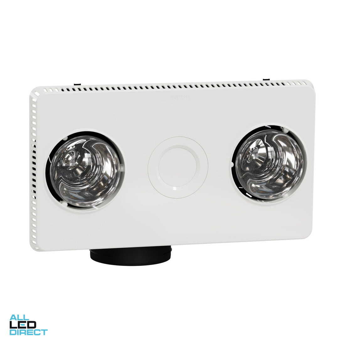 Clipsal AIRFLOW 3 In 1 Bathroom Fan, LED Light & Heater Duct Exhaust White ALL LED Direct