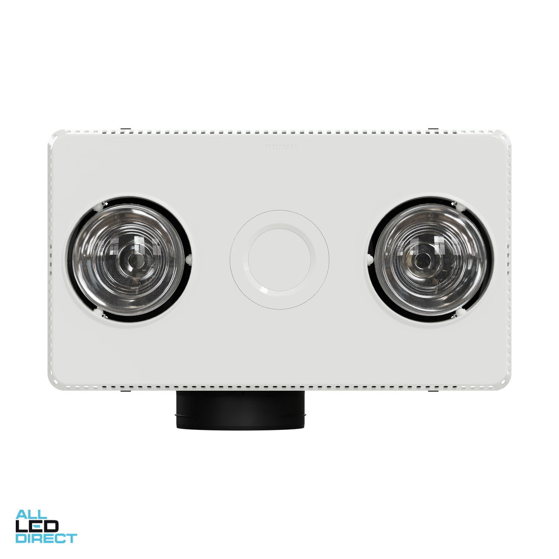 Clipsal AIRFLOW 3 In 1 Bathroom Fan, LED Light & Heater Duct Exhaust White ALL LED Direct