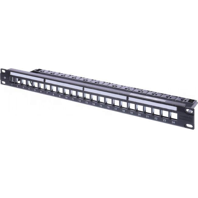 CommScope 24 Port 1U Shielded Modular Panel for keystone KJX C6A jack (not SL) unloaded