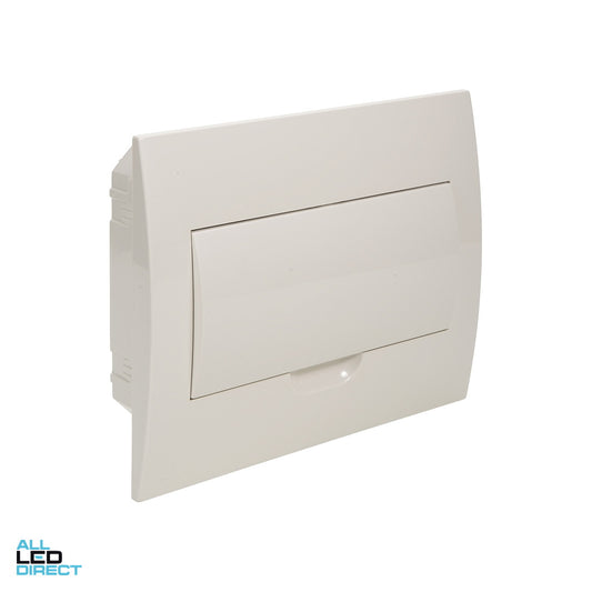 NHP 12 Pole Plastic Flush Mounted Switchboard Plain Door ALL LED Direct