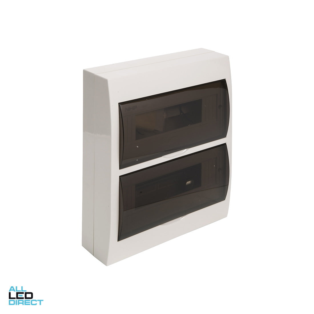 NHP 24 Modules Plastic Surface Mounted Switchboard Transparent Door ALL LED Direct