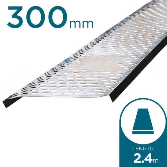 Ezystrut 300mm x 2.4 Metre Cable Tray Galvabond - Default Title (CT300G)