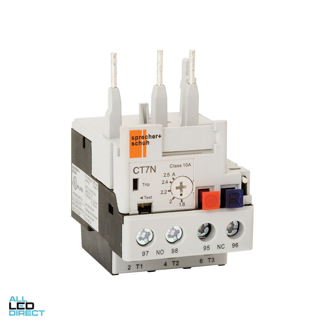 NHP Thermal Overload Relay 3.5 Amp -4.8 Amp ALL LED Direct